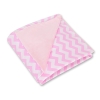 Wendbare Babyautositzdecke - Chevron Pink